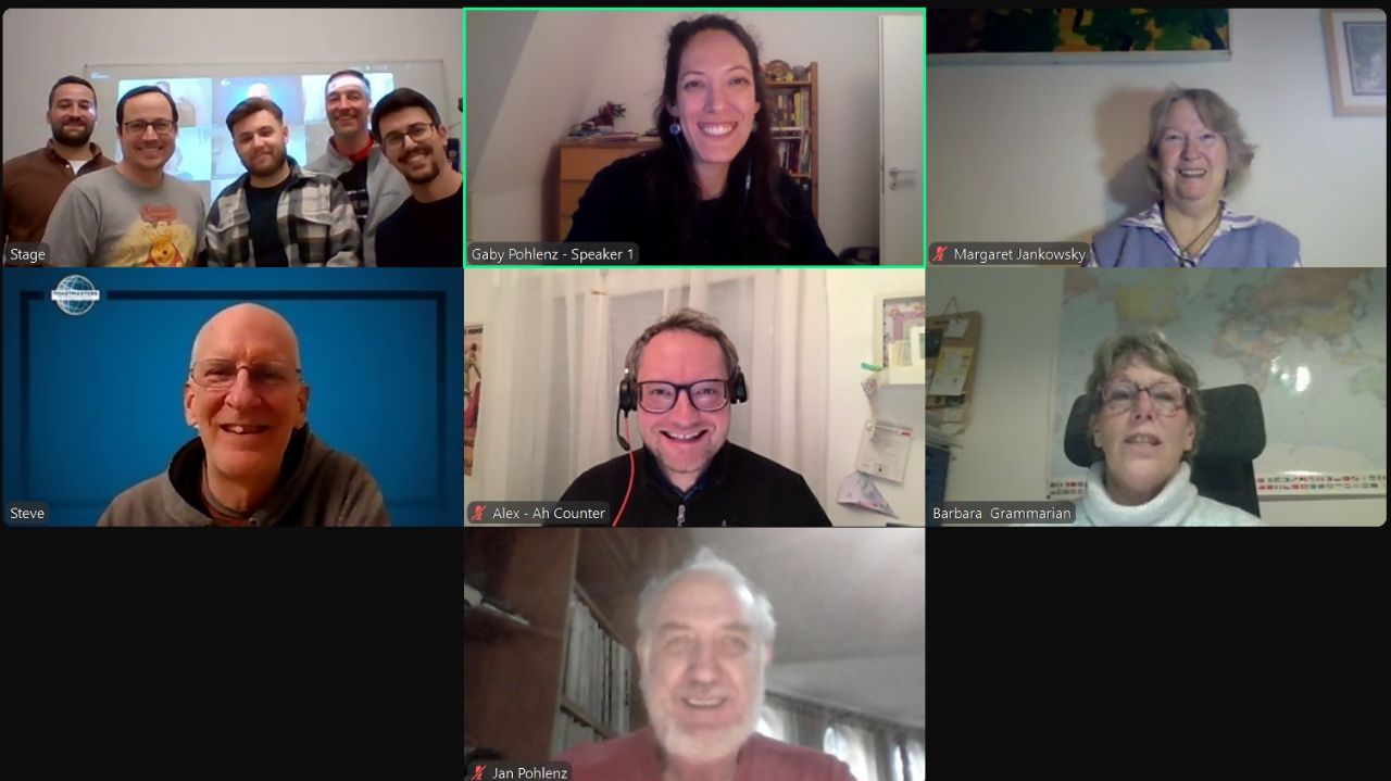 The hybrid setup of our meetings