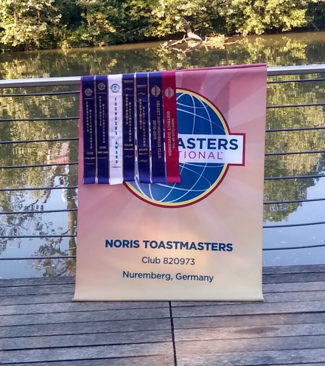 Noris Toastmsters Nuremberg club banner